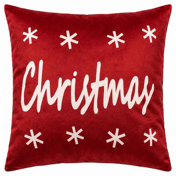 Vánoční povlak na polštář NAVIDAD červená 45x45 cm