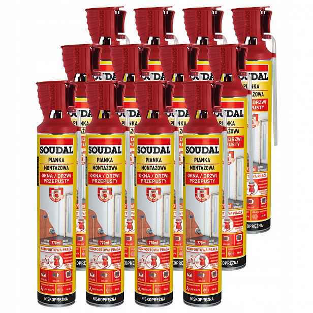 Montážní Pěna Genius Gun Soudal 770 ml 12 ks