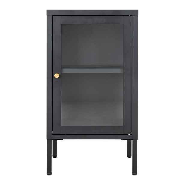 Černá kovová vitrína 38x70 cm Dalby – House Nordic