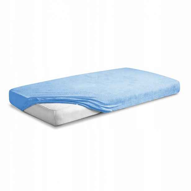 Froté Prostěradlo s gumou 150/160x190/200 Premium Bledě modré