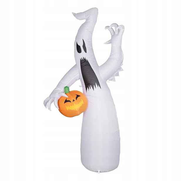 Nafukovací Halloween dekorace Duch s dýní, 240 cm