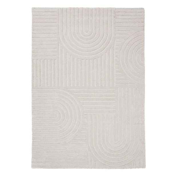 Slonovinový ručně tkaný vlněný koberec 200x290 cm Zen Garden – Flair Rugs
