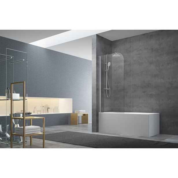 Vanová zástěna Swis Aqua Technologies 150x70 cm chrom SATVZUNIKCRT70