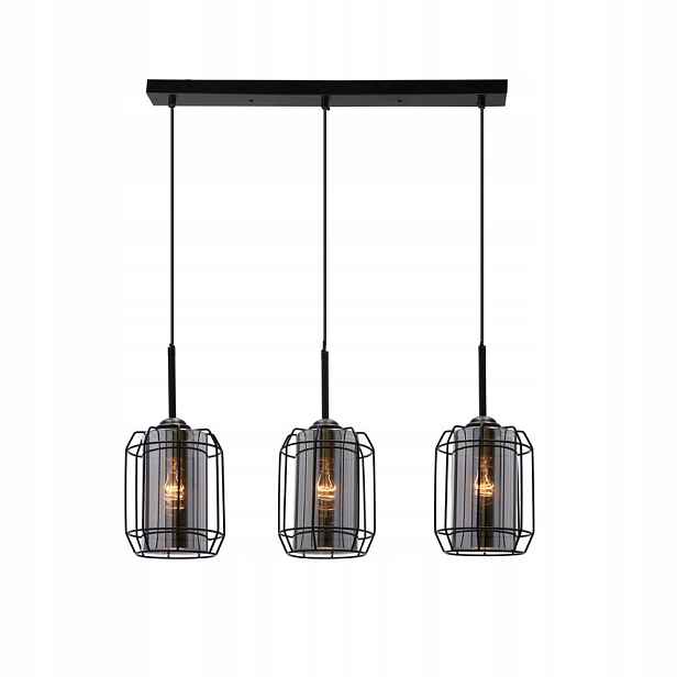 Závěsné svítidlo černá lišta 3xE27 Jonera Candellux