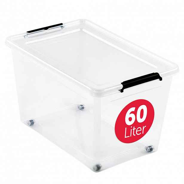 BOXXivo ÚLOŽNÝ box s víkem 60 l – sada 1 ks