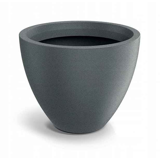 Grafitový kulatý terasový květináč Ethick Molio Round TMOO80 78 cm 102 l