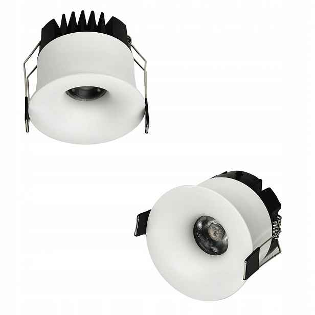 Kulaté Stropní Svítidlo pod omítku bílé Zyra s integrovanou Led diodou do obývacího pokoje Light Prestige