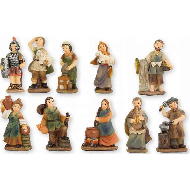 Dodatečné figurky k Betlému Božon.- 10-dílů 5 cm
