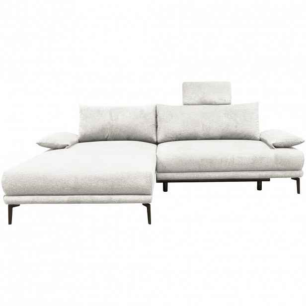 MID.YOU ROHOVÁ SEDAČKA, textil, bílá