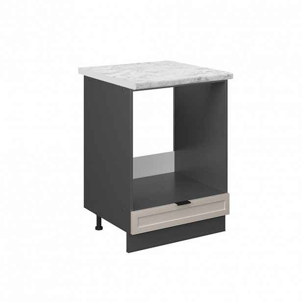 Vicco SKŘÍŇKA NA VESTAVĚNOU TROUBU Fame-Line GreyBeige 60 cm , PD Mramor