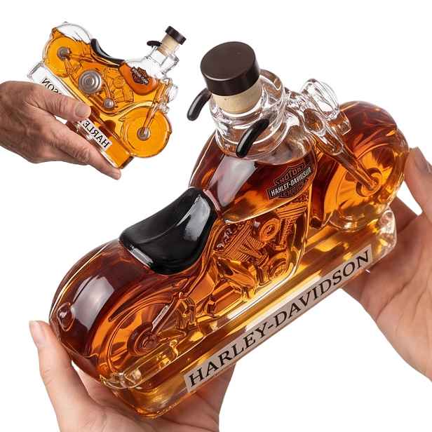 Dekantery Motocykl 350 ml na whisky, dekorativní láhev pro domácí bar