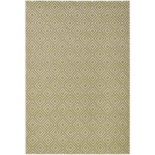 Koberec na terasu 240x340 cm typu sisal, zeleno krémový
