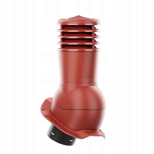 Větrací komín Smartline profil R fi 150 mm nezateplený červený