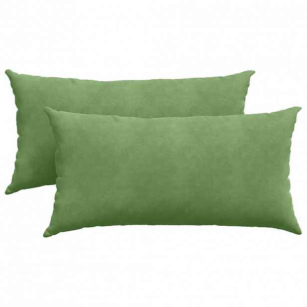 vidaXL Pohovkové polštáře 2 pcs Světlá zelená 80 x 40 cm
