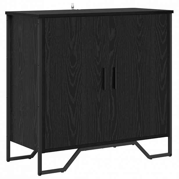 vidaXL Servírovací skříň Černý dub 78 x 35 x 74.5 cm
