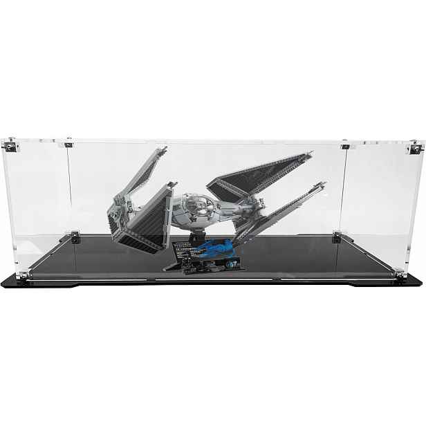 Vitrína s černou základnou pro stavebnici Lego 75382 Star Wars Tie Interceptor