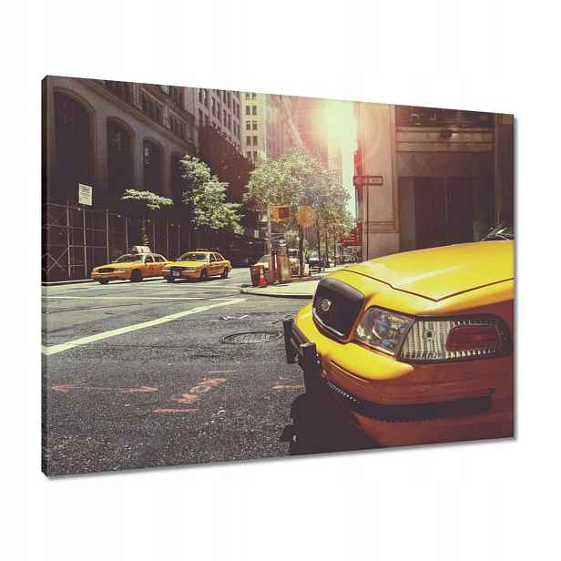 Obrazy 80x60 Žluté taxíky Taxi Taksi