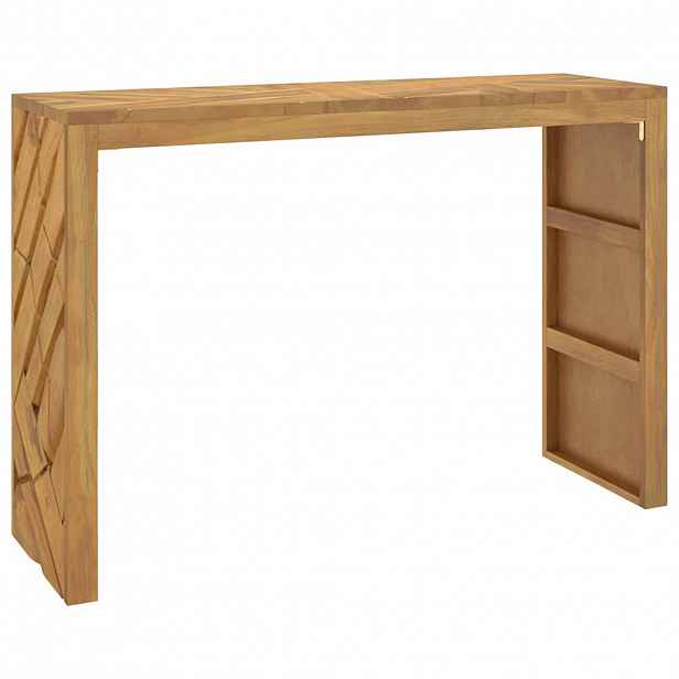 vidaXL Konzolový stolek 110 x 35 x 75 cm masivní teakové dřevo