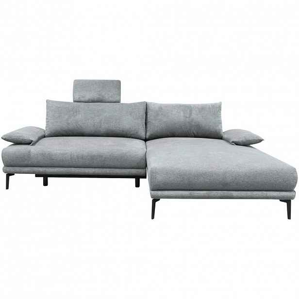 MID.YOU ROHOVÁ SEDAČKA, textil, šedá