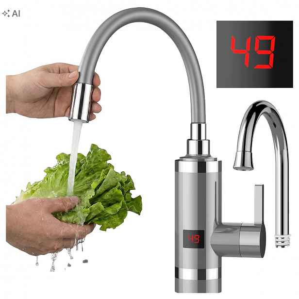 Elektrický Průtokový Ohřívač Vody S Flexibilním 3D Výtokem Vayox