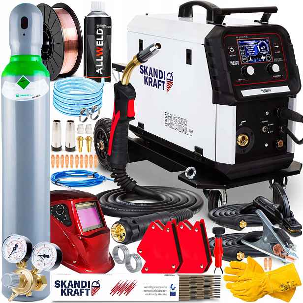 Invertorová Svářečka Skandi Kraft Mig 250 4R Mma Tig 230V 400V 250A Igbt