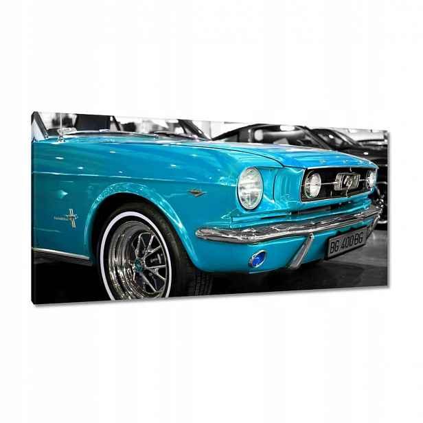 Obrazy 115x55 Tyrkysový Ford Mustang