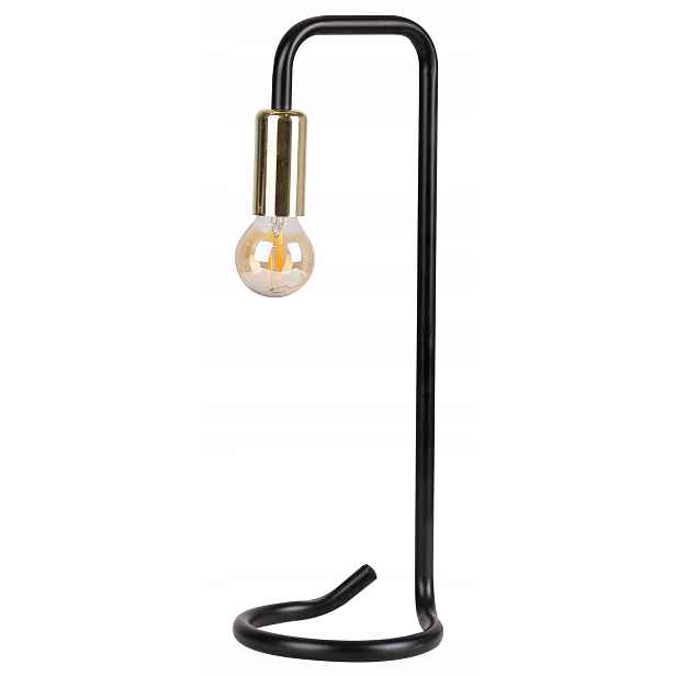 Stolní Lampa Stolní Bez Stínidla Loft Černá Zlatá