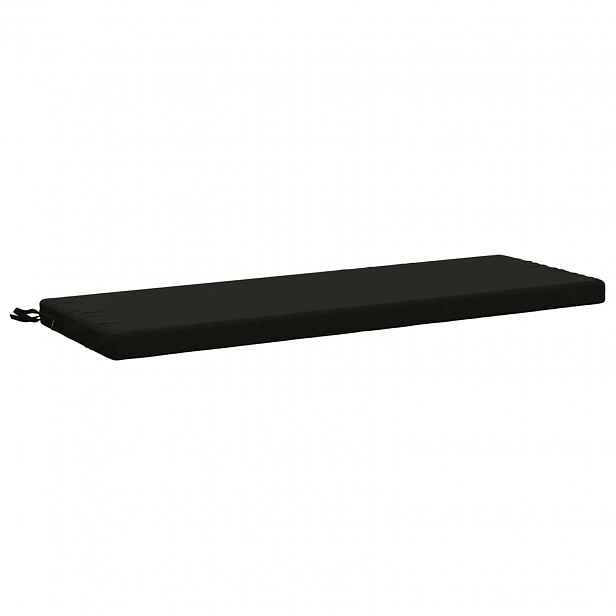 vidaXL Polštář na lavici SOEST 100% polyester Černá 120 x 40 x 5 cm