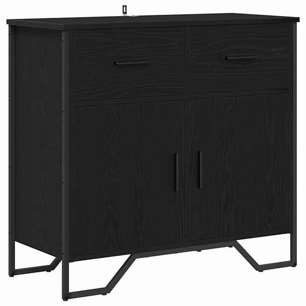 vidaXL Servírovací skříň Černý dub 79,5 x 35,5 x 74,5 cm