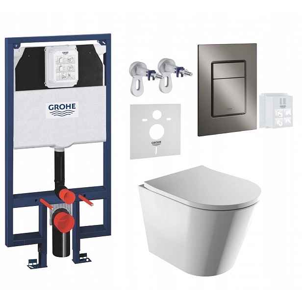 7v1 Wc Set, Stelaz Grohe Slim Wc Mísa Rim Silent Omnires Tlačítko