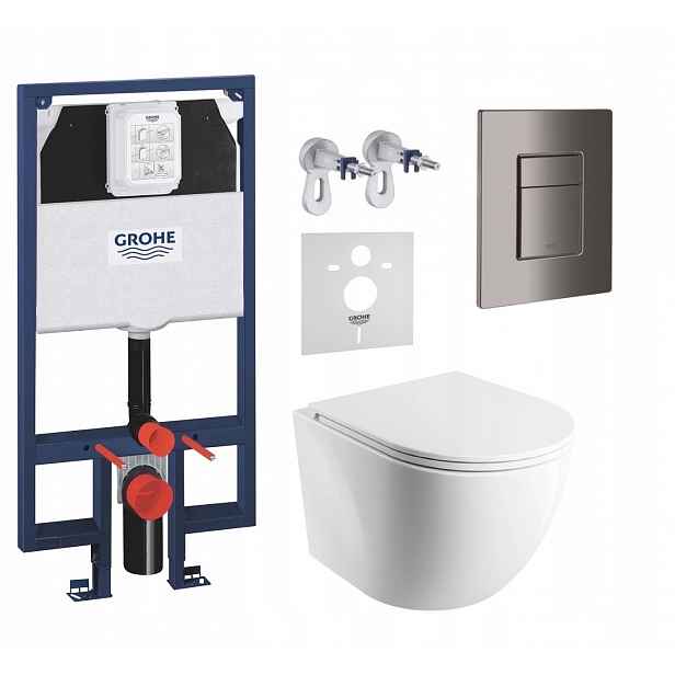 7v1 Wc Set, Stelaz Grohe Slim Wc Mísa Rim Silent Omnires Tlačítko