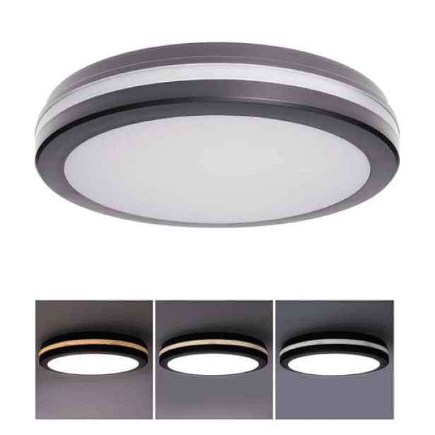 LED stropní svítidlo Solight černá kov, plast WO820-B
