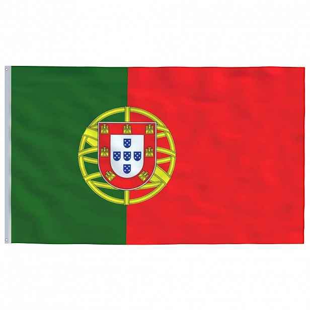 vidaXL Portugalská vlajka 90 x 150 cm
