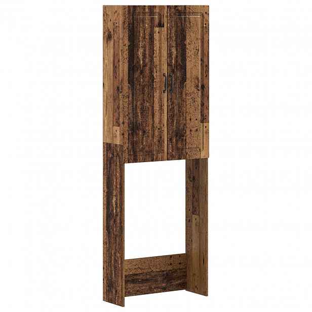 vidaXL Toaletní skříňka UTRECHT Staré dřevo 66 x 25,5 x 190 cm
