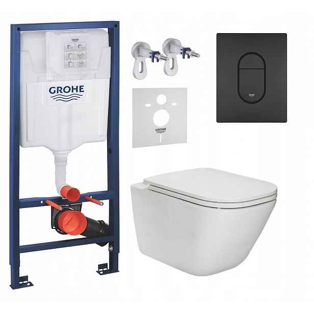 7v1 Podomítkový Wc Set Stelaz Grohe Wc Mísa Rim Roca Gap Tlačítko