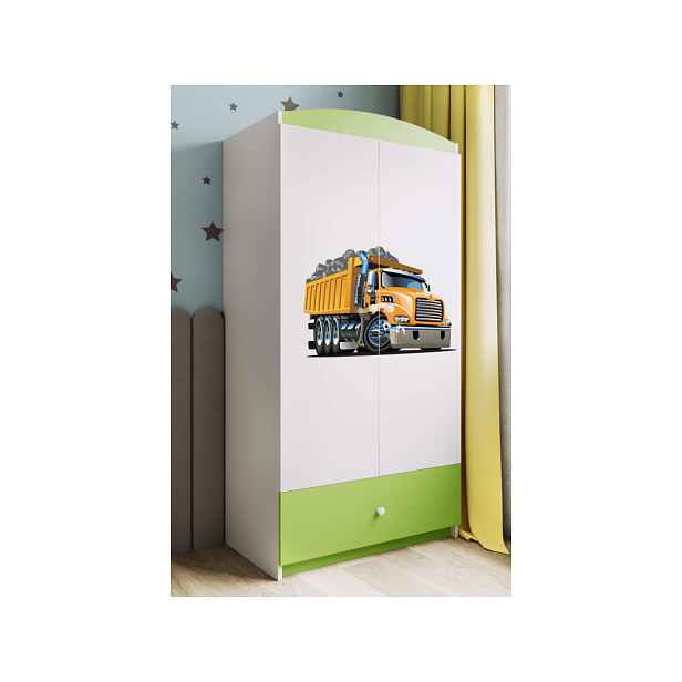 Kocot kids Dětská skříň Babydreams 90 cm tatra zelená