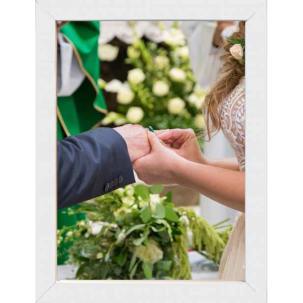 Rámečky+na+fotografie 30X45 dřevo 3 cm bílá vazba plakát puzzle zrcadlo obraz