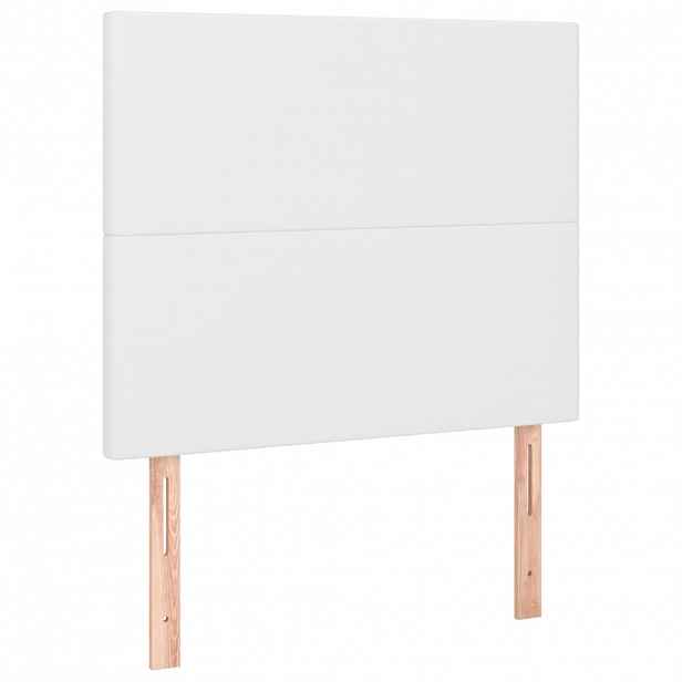 vidaXL Čelo postele bílé 100x5x118/128 cm umělá kůže