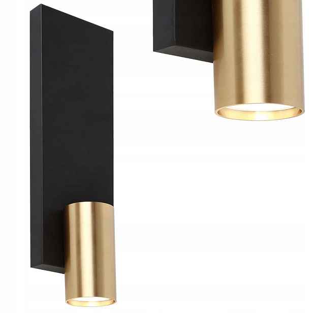 Moderní nástěnné svítidlo Genesis Wall Black Gold 1xGU10 ML0379 Milagro