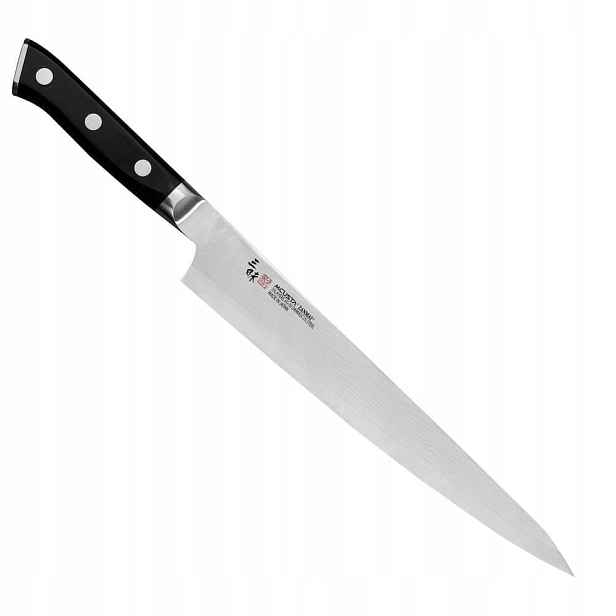 Mcusta Zanmai Classic Damascus VG-10 Pakka Japonský ostrý Nůž Sujihiki 24 cm