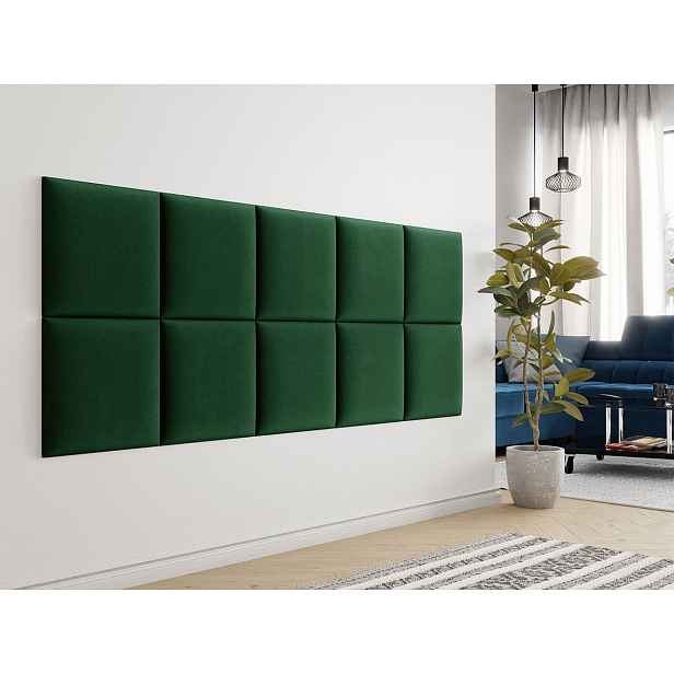 Čalouněný panel na zeď 42x42 PAG - zelený