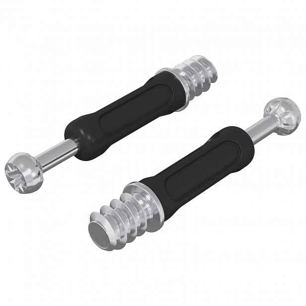 vidaXL Cam lock šroub 2 ks Stříbrná a černá M6 x 40 mm Kov
