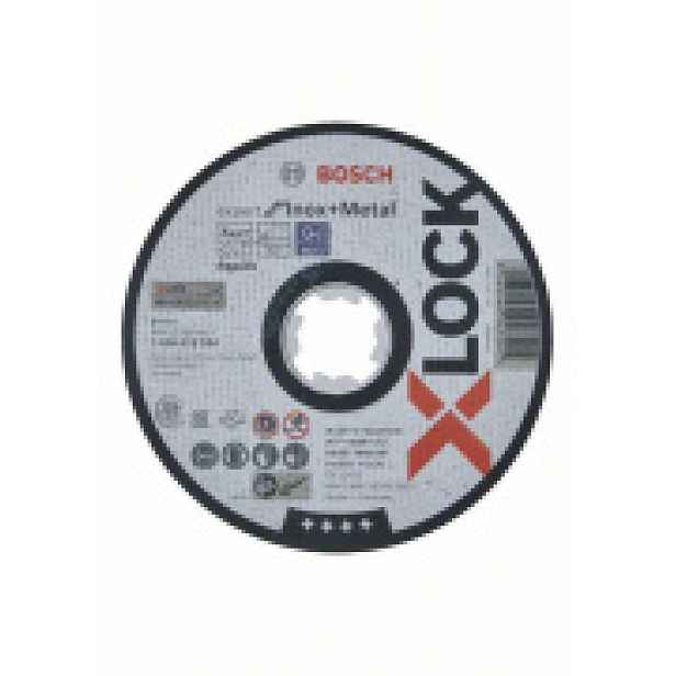 Dělící kotouč rovný Bosch X-LOCK Expert for Inox+Metal 125×1×22,23 AS 60 T INOX BF 2608619264
