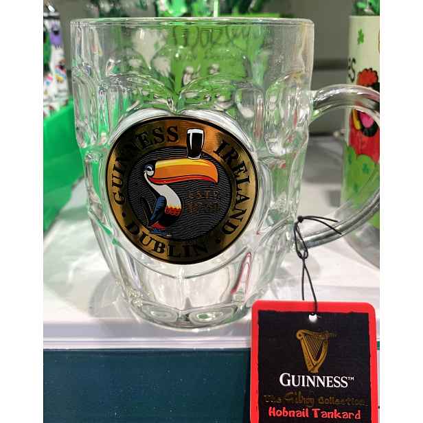 Guinness pivní sklenice Pint sud Toucan tukan The Gilroy Collection A10