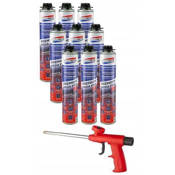 Montážní Pěna 950 gr Polynor Pro 70 Nízkotlaká 10 dílů