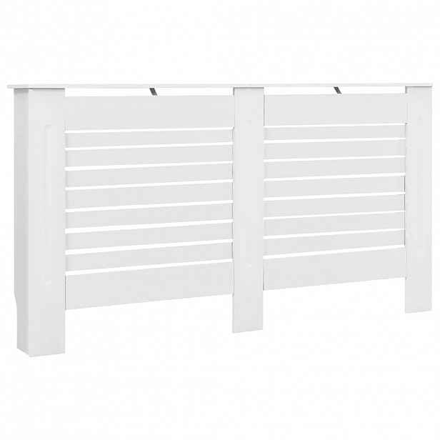 vidaXL Kryt na radiátor bílý 152x19x81,5 cm MDF