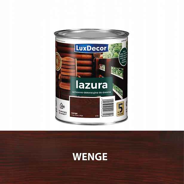 Luxdecor Ochranná A Dekorativní Lazura Na Dřevo 4,5 L Wenge