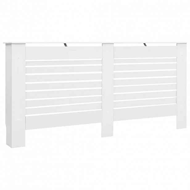 vidaXL Kryt na radiátor bílý 172x19x81,5 cm MDF