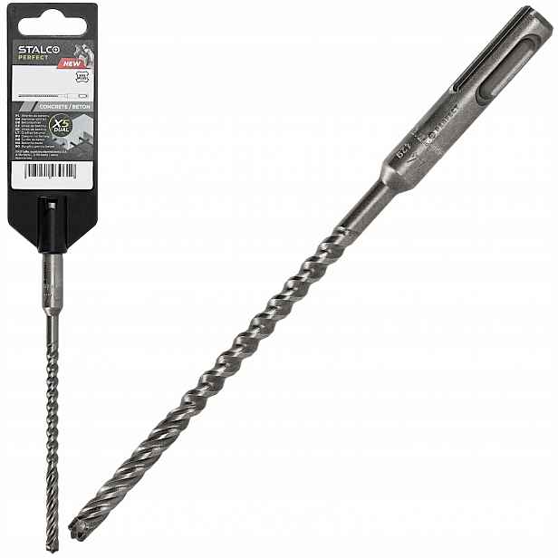 Vrták Sds Plus X5 Dual 16 × 265 MM Do Betonu Odolný Stalco