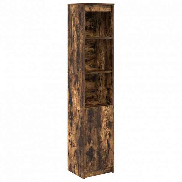 vidaXL Vysoká deska Smoked Oak 37,5x35x180 cm Dřevěná konstrukce
